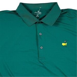 Masters Tech Augusta Golf Polo Shirt Solid Green Casual Preppy Men’s Size 2XL